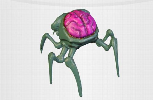 Walking head spider preview image